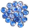20 16mm Two Tone Lt Sapphire Pink Wavy Disks